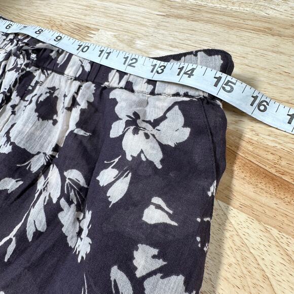 ba&sh NWT Dyno Printed Pants 100% Cotton Carbon Floral Print Size S Pull-On - Picture 8 of 10